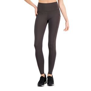 ID Ideology Womens Compression Pocket Full Length Leggings Deep Charcoal medium